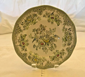 Enoch Wedgwood Tunstall KENT grün weiß handverziert Dessert- oder Tortenplatte(n) - Bild 1 von 4