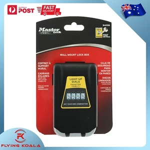 Master Lock 5425D Key Safe Wall Mount Lock Box Light Up Dial Weather Resistant - Picture 1 of 9