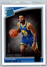 2018  Donruss #178 Jacob Evans III Press Proof 195/199