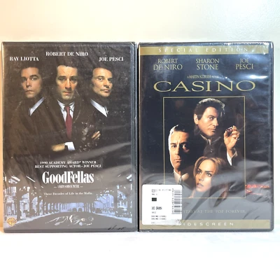 GOODFELLAS / CASINO (DVD) Robert De Niro, Joe Pesci - Gangster Crime Drama NEW Foto 1 de 4