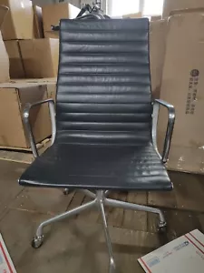 1992 Eames Herman Miller High Executive Aluminum Group Desk Chair leather EA337 - Picture 1 of 12