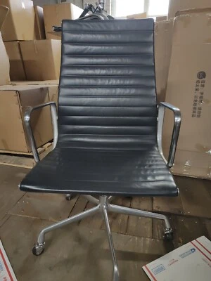 1992 Eames Herman Miller High Executive  Aluminum Group Desk Chair leather EA337 - Image 1 of 4