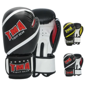 TMA Leather Boxing Gloves Punching Bag MMA Muay Thai Training Glove - Picture 1 of 11