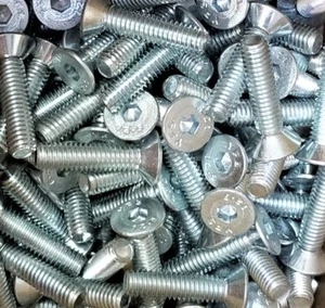 M6 - Viti per tappi a testa piatta 1,00x25 mm, zincate (spedizione gratuita) - Foto 1 di 3