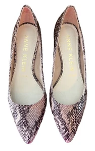 Anne Klein XMAY leichte natürliche Schlangenmuster Pumps mit Kitten Heels Gr. 7,5 NEU - Bild 1 von 8