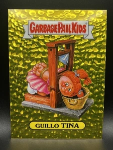 2025 Garbage Pail Kids Get A Grip Kunstdrucke 5X7 GUILLO TINA GOLD PARALLEL 4/50 - Bild 1 von 2