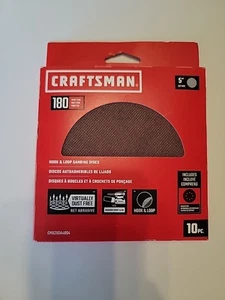 Lot of 2 CRAFTSMAN Aluminum oxide 180 Grit Disc Sandpaper - Picture 1 of 2