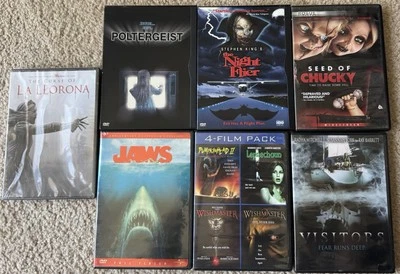 10 Movie Lot: The Night Flyer/The Curse of La Llorona/Seed of Chucky/Wishmaster+ - Image 1 of 4