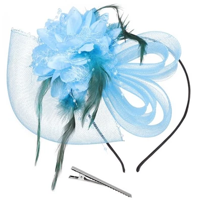 Song Qing Mujer Fascinadores Fiesta del Té Sombrero Iglesia Cóctel Derby Sombrero Boda... Foto 1 de 4