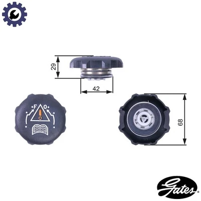 CAP COOLANT TANK RC239 FOR PEUGEOT 205/Van/Fourgonnette/Hatchback/�/I/Mk/II 1.4L - Image 1 of 4