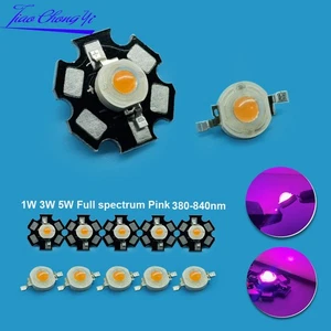 Vollspektrum LED Chip 1W 3W 5W 380-840nm Grow Glühbirnen LED Perlen - Bild 1 von 13
