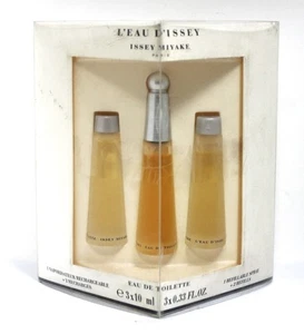 Issey Miyake L'eau D'issey 3 x 10 ml EDT (1 Refillable Spray + 2 Refills) - Picture 1 of 2