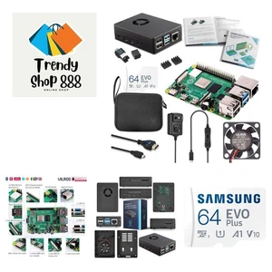 Versatile Raspberry Pi 4 8GB Starter Kit with Cooling Case for Infinite Projects - Picture 1 of 11