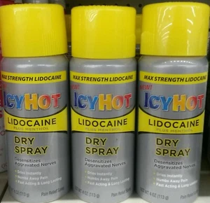 3 Cans Icy Hot Maximum Strength Pain Relief Spray 4oz each 12oz total Icy Hot - Picture 1 of 2