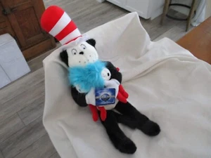 22 Zoll Dr. Seuss Die KATZE IM HUT hält DING 1 & THING 2 Plüsch 2022 Stofftier - Bild 1 von 2