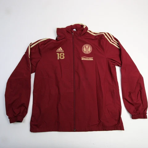Atlanta United adidas Primegreen Jacket Men's Dark Red/Gold Used Cover