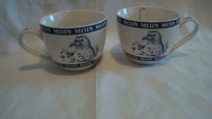 1x Maritime   Tasse Becher Pot Mug  Moin Moin Ebbe Flut   Neu unbenutzt - Bild 1 von 12