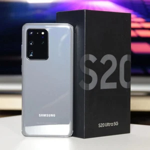 New Samsung Galaxy S20 Ultra 5G Unlocked Smartphone 128GB Unlocked Grey/Black - Picture 1 of 24