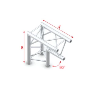 Milos Deco-22 Triangle truss Ecke 3-Punkt Deko Party DJ Bühne Licht Event - Bild 1 von 1