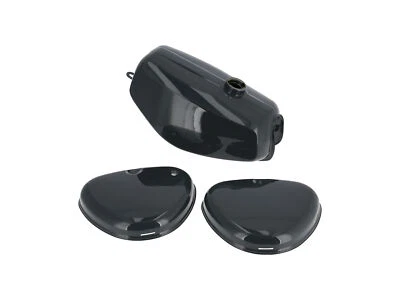 Set: Tank + Seitendeckel, Dunkelgrau RAL 7016 - für Simson S50, S51, S70 - Bild 1 von 4