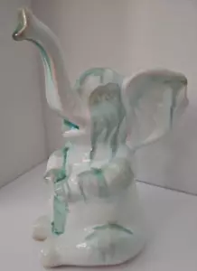 Apropos Home Collection Elefant Figur blau Tropfglasur Rüssel bis 10 Zoll hoch - Bild 1 von 5