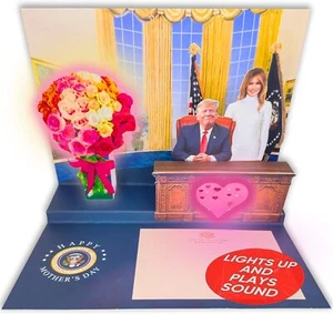 OUR FRIENDLY FOREST Donald Pop Up Mother's Day Card with Light and Sound - Presi - Picture 1 of 5