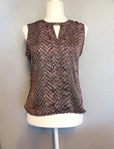 The Limited Sleeveless Brown Blouse, Petite Medium - Picture 1 of 5