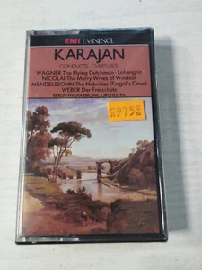 Karajan Conducts German Overtures Wagner Nicolai Mendelssohn - Cassette Nueva - Imagen 1 de 3