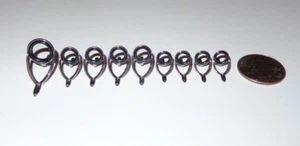 New Set 9 Fuji KWAG K-Series Alconite Concept Casting Fishing Rod Guides (12-7) - Picture 1 of 3