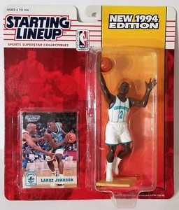1994 Starting Lineup Larry Johnson Charlotte Hornets SLU Kenner Sports Figure 03 - Picture 1 of 4