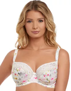 FREYA SANSA WHITE UNDERWIRE PLUNGE BALCONY BRA SIZE 30F / 8F BNWT - Picture 1 of 1