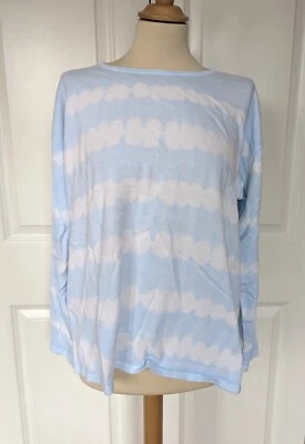 LANDS' END PALE BLUE TIE DYE LIGHTWEIGHT SWEATSHIRT SIZE XL EXCELLENT CONDITION - Image 1 of 4