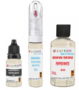 BMW/MINI 850 PEPPER WHITE PAINT Paint Touch Up PEN/BRUSH SCRATCH CHIP REPAIR - Picture 1 of 18