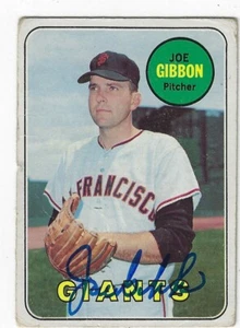 Autogramm JOE GIBBON San Francisco Giants 1969 Topps Karte #158 mit COA - Bild 1 von 1