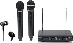 SAMSON Stage 212 Dual VHF Handheld Wireless Microphone System w 2 Q6 Mics Bundle - Picture 1 of 9