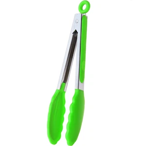 Pinza De Cocina En Acero Inoxidable Y Silicona Verde - Imagen 1 de 5