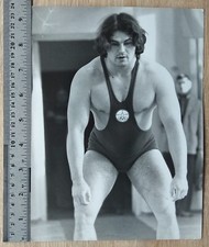 Shirtless Man Trunks Bulge Beefcake Jock Handsome Guy Muscle Gay int Vtg Photo