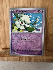 Pokemon Tcg Scarlet & Violet Paldean Fates Cottonee Reverse Holo 034/091 *MINT* - Picture 1 of 1