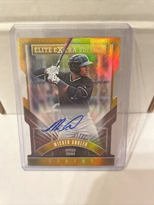 #3/5 (ONLY 5) 2015 ELITE AUTO AUTOGRAPH MICKER ADDLFO ROOKIE CARD - Image 1 of 2