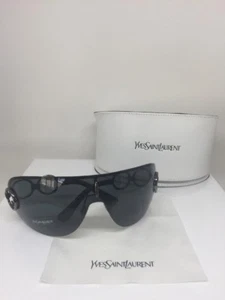 New Yves Saint Laurent Shield Sunglasses YSL 6115/S Sunglasses C. 6W5 Dark Grey - Picture 1 of 12