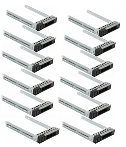 12-Pack 2.5" Drive Caddy DXD9H for PowerEdge Servers  14th Gen R440 R640 R740xd - Picture 1 of 11