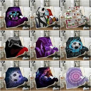 Large Reversible Faux Fur Fleece Blanket Throws Bed Sofa Rugs Single Double Size - Picture 1 of 58