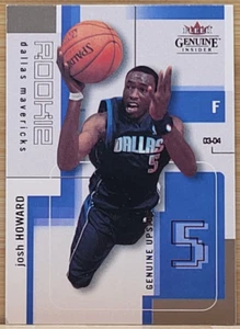 2003-04 Fleer genuino Josh Howard radiocontrol novato genuino lado positivo #D/799 - Imagen 1 de 2