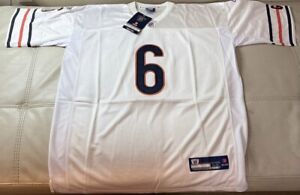 NWT Authentic Sewn Reebok Jay Cutler Chicago Bears White Jersey Size 54 2XL