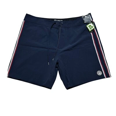Volcom Men Size 40 Navy Blue Crafter Liberators Trunks Swim Board Short NWT - Image 1 of 4