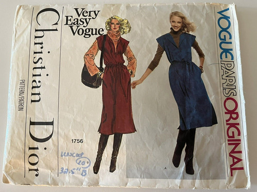 Modello maglione originale Vogue Paris #1756 taglia 10 Christian Dior Designer