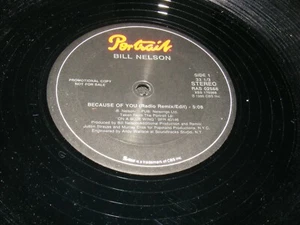 BILL NELSON Art Rock 12 inch EP BECAUSE OF YOU 1986 Portrait Records Generic Slv - Bild 1 von 1