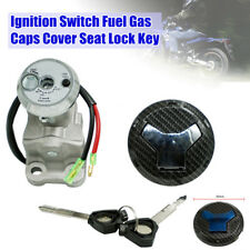 Motorcycle Modified Electrical Ignition Switch Fuel Gas Cap Cover Seat Lock Key