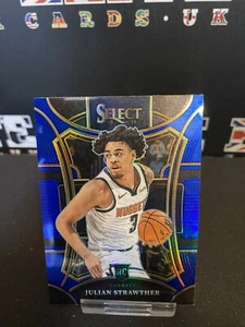 2023-24 Panini Select BLUE (Silver) MEZZANINE PRIZM RC π Julian Strawther B2-T6 - Picture 1 of 2