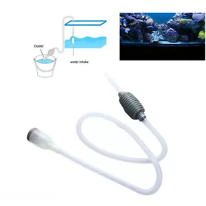 Aquarium Tank Vacuum Siphon Gravel Cleaner Pump Water Change Safe for F_i4 - Picture 1 of 8
